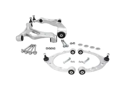 Voorwielophangingsarmenset. Porsche 958 Cayenne / Cayenne S / Cayenne Turbo 2010-2014 - 95834105100, 95834105300, 95834105301, 95834105302, 95834105303, 95834105401, 95834105402, 95834105403, N10290206, PAF102902, N10286110, PAF102861, WHT005819, PAF005633, PAF103353, PAF105326, PAF001833, WHT001938, WHT001796A